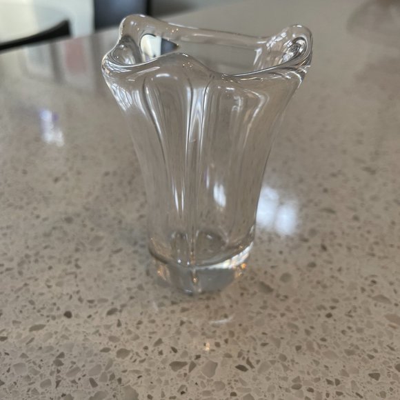 Exquisite Vintage 60s signed Daum France small crystal vase - Rare - Picture 6 of 8